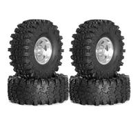 Pneumatici Ruote Beadlock 118Mm 1,9 Per Axial Per SCX10 Per Capra 1/10 RC | Gli aggiornamenti per auto RC, ruote beadlock e il set di pneumatici offrono una trazione costante Aggiorna