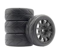 Pneumatici Ruote Mozzo Esagonale 12Mm Per WLtoys 144001 1/18-1/10 | Pneumatici in gomma 4pezzi con mozzo esagonale 12mm, presa salda tutti gli usi su strada/fuoristrada Rc Pneumatici Set