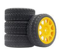 Pneumatici Ruote Mozzo Esagonale 12Mm Per WLtoys 144001 1/18-1/10 | Pneumatici in gomma 4pezzi con mozzo esagonale 12mm, presa salda tutti gli usi su strada/fuoristrada Rc Pneumatici Set
