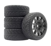 Pneumatici Ruote Mozzo Esagonale 12Mm Per WLtoys 144001 1/18-1/10 | Pneumatici in gomma 4pezzi con mozzo esagonale 12mm, presa salda tutti gli usi su strada/fuoristrada Rc Pneumatici Set