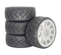 Pneumatici Ruote Mozzo Esagonale 12Mm Per WLtoys 144001 1/18-1/10 | Pneumatici in gomma 4pezzi con mozzo esagonale 12mm, presa salda tutti gli usi su strada/fuoristrada Rc Pneumatici Set
