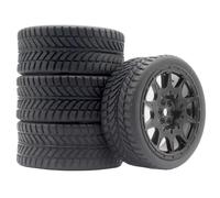 Pneumatici Ruote Mozzo Esagonale 12Mm Per WLtoys 144001 1/18-1/10 | Pneumatici in gomma 4pezzi con mozzo esagonale 12mm, presa salda tutti gli usi su strada/fuoristrada Rc Pneumatici Set
