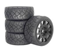 Pneumatici Ruote Mozzo Esagonale 12Mm Per WLtoys 144001 1/18-1/10 | Pneumatici in gomma 4pezzi con mozzo esagonale 12mm, presa salda tutti gli usi su strada/fuoristrada Rc Pneumatici Set