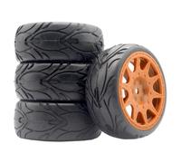 Pneumatici Ruote Mozzo Esagonale 12Mm Per WLtoys 144001 1/18-1/10 | Pneumatici in gomma 4pezzi con mozzo esagonale 12mm, presa salda tutti gli usi su strada/fuoristrada Rc Pneumatici Set
