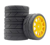 Pneumatici Ruote Mozzo Esagonale 12Mm Per WLtoys 144001 1/18-1/10 | Pneumatici in gomma 4pezzi con mozzo esagonale 12mm, presa salda tutti gli usi su strada/fuoristrada Rc Pneumatici Set