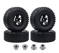 Pneumatici Ruote Per Losi Per HPI Per Redcat Per Blackout 1/10 RC | I pneumatici per percorsi brevi incollati mozzi esagonali 12mm offrono presa salda piste sterrate Pneumatici