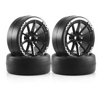 Pneumatici Ruote Per Tamiya Per TT01 Per Tt02 XV01 TA06 A959 1/10 | Pneumatici drift ruote in metallo esagono 12mm controllo preciso dello sterzo con scorrimento fluido RC