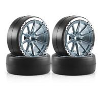 Pneumatici Ruote Per Tamiya Per TT01 Per Tt02 XV01 TA06 A959 1/10 | Pneumatici drift ruote in metallo esagono 12mm controllo preciso dello sterzo con scorrimento fluido RC