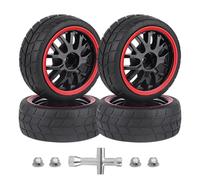 Pneumatici Ruote Pollici Per Traxxas Per Tamiya Per TT02 1/10 Rc | I pneumatici in gomma preincollata con mozzi esagonali 12mm offrono presa stabile in curva fluida Rc Pneumatici Set