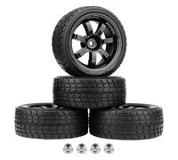 Pneumatici Ruote Pollici Per Traxxas Per Tamiya Per TT02 1/10 Rc | I pneumatici in gomma preincollata con mozzi esagonali 12mm offrono presa stabile in curva fluida Rc Pneumatici Set