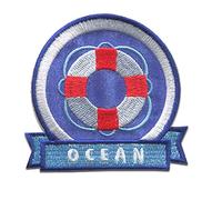 pneumatici salvagente Ocean Brave Coast - Toppe termoadesive Patch Toppa ricamate, misura: 6,6 x 6,1 cm