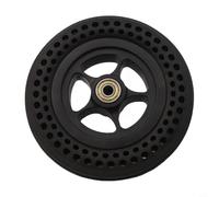 Pneumatici solidi 6 pollici 6 x 1 1/4 con mozzo della ruota per scooter elettrico e sedia a rotelle, pneumatici in gomma piena, colore nero (1 pezzo)