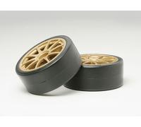 Pneumatici Tamiya 51219 Drift tipo D e ruote per auto da turismo 2 pezzi