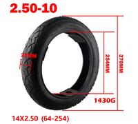 Pneumatici Vuoto 14x2.50 (64-254) Tubeless 2.50-10 Tubo Pratico Premium
