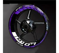 pneumatico 1 Set Accessori Moto Adesivi Per Ruote Strisce Cerchio Riflettente Per Y&amaha MT-07 MT07(Style 16)