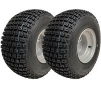 Pneumatico 18x9,50-8 ATV Knobby montato su 4 borchie 100 mm PCD Rim Wanda P32...