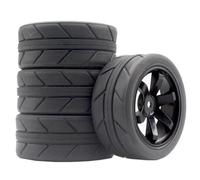 Pneumatico 2,55 Pollici Per 1/10 1/12 1/16 Rc Cingolata Deriva | Pneumatici 2,55" drifting Per strada e fuoristrada, offrendo una trazione stabile su più superfici. Rc Crawler Pneumatici