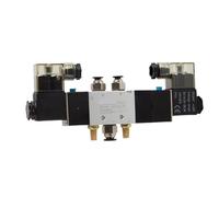 Pneumatico 5 vie aria elettrovalvola blocco collettore piastra senza raccordi 1 pz (4V330C-10 AC220V)