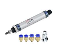 Pneumatico Aria Cilindro 16mm Alesaggio 50mm Corsa con Y Connettore MAL 16x50