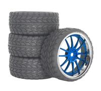 Pneumatico Cerchione Per Strada Per HSP Per Tamiya Per HPI 1/10 | I Cerchi In Plastica Pneumatici In Gomma Offrono Presa Stabile E Una Bassa Resistenza Al Rotolamento Rc Pneumatici Set