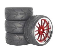 Pneumatico Cerchione Per Strada Per HSP Per Tamiya Per HPI 1/10 | I Cerchi In Plastica Pneumatici In Gomma Offrono Presa Stabile E Una Bassa Resistenza Al Rotolamento Rc Pneumatici Set
