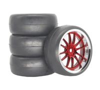 Pneumatico Cerchione Per Strada Per HSP Per Tamiya Per HPI 1/10 | I Cerchi In Plastica Pneumatici In Gomma Offrono Presa Stabile E Una Bassa Resistenza Al Rotolamento Rc Pneumatici Set