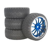 Pneumatico Cerchione Per Strada Per HSP Per Tamiya Per HPI 1/10 | I Cerchi In Plastica Pneumatici In Gomma Offrono Presa Stabile E Una Bassa Resistenza Al Rotolamento Rc Pneumatici Set