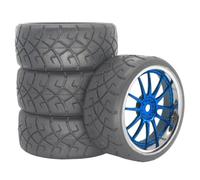 Pneumatico Cerchione Per Strada Per HSP Per Tamiya Per HPI 1/10 | I Cerchi In Plastica Pneumatici In Gomma Offrono Presa Stabile E Una Bassa Resistenza Al Rotolamento Rc Pneumatici Set