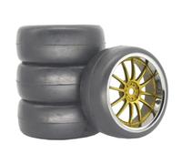 Pneumatico Cerchione Per Strada Per HSP Per Tamiya Per HPI 1/10 | I Cerchi In Plastica Pneumatici In Gomma Offrono Presa Stabile E Una Bassa Resistenza Al Rotolamento Rc Pneumatici Set