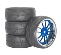 Pneumatico Cerchione Per Strada Per HSP Per Tamiya Per HPI 1/10 | I Cerchi In Plastica Pneumatici In Gomma Offrono Presa Stabile E Una Bassa Resistenza Al Rotolamento Rc Pneumatici Set