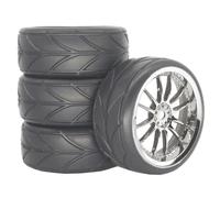 Pneumatico Cerchione Per Strada Per HSP Per Tamiya Per HPI 1/10 | I Cerchi In Plastica Pneumatici In Gomma Offrono Presa Stabile E Una Bassa Resistenza Al Rotolamento Rc Pneumatici Set