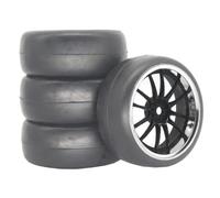Pneumatico Cerchione Per Strada Per HSP Per Tamiya Per HPI 1/10 | I Cerchi In Plastica Pneumatici In Gomma Offrono Presa Stabile E Una Bassa Resistenza Al Rotolamento Rc Pneumatici Set