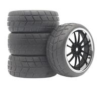 Pneumatico Cerchione Per Strada Per HSP Per Tamiya Per HPI 1/10 | I Cerchi In Plastica Pneumatici In Gomma Offrono Presa Stabile E Una Bassa Resistenza Al Rotolamento Rc Pneumatici Set