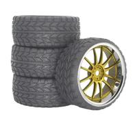 Pneumatico Cerchione Per Strada Per HSP Per Tamiya Per HPI 1/10 | I Cerchi In Plastica Pneumatici In Gomma Offrono Presa Stabile E Una Bassa Resistenza Al Rotolamento Rc Pneumatici Set
