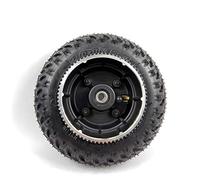 Pneumatico da 200 x 50 gonfiato fuoristrada con puleggia da 5 m, 72 denti per trasmissione a cinghia per skateboard da montagna (nero)