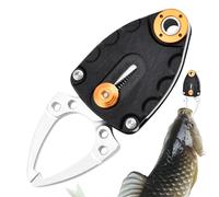 Pneumatico da pesca - Strumento di attacco con serratura da pesca, con manico antiscivolo | Morsetto di controllo del pesce in metallo, accessorio per la pesca portatile multifunzione per la pesca in