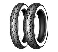 Pneumatico Dunlop D401 H/D 100/90-19 57H TL WW bianco parete anteriore