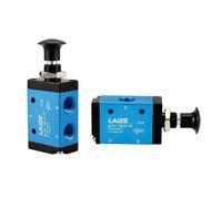 Pneumatico Elettrovalvola Valvola 2 Posizione 3 Via G1/4 Alluminio Lega 2pz