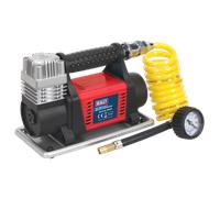 Sealey Pneumatico Gonfiatore Mini Compressore Aria 12V Resistente MAC04