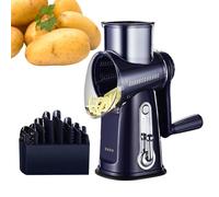 Pneumatico manuale manuale per formaggio - manuale manuale, grattugia per formaggio rotante, trituratore | manovella per affettatrice a mano con manico, per carote, frutta e tutti i tuoi formaggi