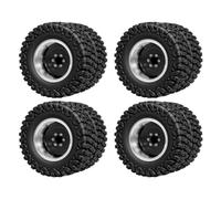 Pneumatico Mozzo Ruota Doppia Per Redcat Per Ascent-18 1/18 Auto | Pneumatici doppio mozzo alluminio 1,45 pollici migliorano trazione roccia collina Per l'arrampicata Rc Pneumatici Set