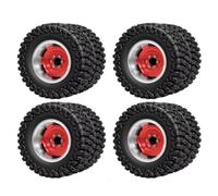 Pneumatico Mozzo Ruota Doppia Per Redcat Per Ascent-18 1/18 Auto | Pneumatici doppio mozzo alluminio 1,45 pollici migliorano trazione roccia collina Per l'arrampicata Rc Pneumatici Set