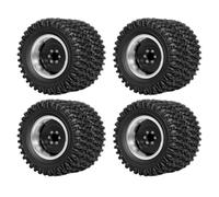 Pneumatico Mozzo Ruota Doppia Per Redcat Per Ascent-18 1/18 Auto | Pneumatici doppio mozzo alluminio 1,45 pollici migliorano trazione roccia collina Per l'arrampicata Rc Pneumatici Set