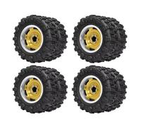 Pneumatico Mozzo Ruota Doppia Per Redcat Per Ascent-18 1/18 Auto | Pneumatici doppio mozzo alluminio 1,45 pollici migliorano trazione roccia collina Per l'arrampicata Rc Pneumatici Set