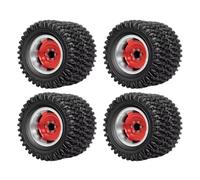 Pneumatico Mozzo Ruota Doppia Per Redcat Per Ascent-18 1/18 Auto | Pneumatici doppio mozzo alluminio 1,45 pollici migliorano trazione roccia collina Per l'arrampicata Rc Pneumatici Set