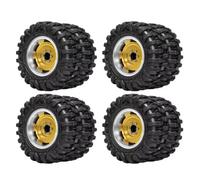 Pneumatico Mozzo Ruota Doppia Per Redcat Per Ascent-18 1/18 Auto | Pneumatici doppio mozzo alluminio 1,45 pollici migliorano trazione roccia collina Per l'arrampicata Rc Pneumatici Set