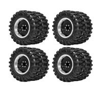 Pneumatico Mozzo Ruota Doppia Per Redcat Per Ascent-18 1/18 Auto | Pneumatici doppio mozzo alluminio 1,45 pollici migliorano trazione roccia collina Per l'arrampicata Rc Pneumatici Set