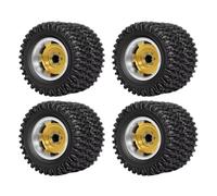 Pneumatico Mozzo Ruota Doppia Per Redcat Per Ascent-18 1/18 Auto | Pneumatici doppio mozzo alluminio 1,45 pollici migliorano trazione roccia collina Per l'arrampicata Rc Pneumatici Set