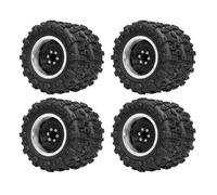 Pneumatico Mozzo Ruota Doppia Per Redcat Per Ascent-18 1/18 Auto | Pneumatici doppio mozzo alluminio 1,45 pollici migliorano trazione roccia collina Per l'arrampicata Rc Pneumatici Set