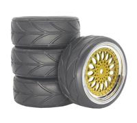 Pneumatico Offset-ET 3/6/9MM Per HSP 94123 1/10 Rc Auto Piatte | 4 piatti Per pneumatici Per corsa con mozzi offset da 3/6/9 mm Presa salda e precisa per la pista Rc Pneumatici Set